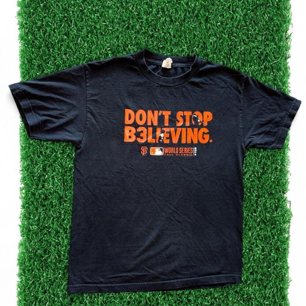 2014 San Francisco Giants World Series black t-shirt size M #giants #worldseries